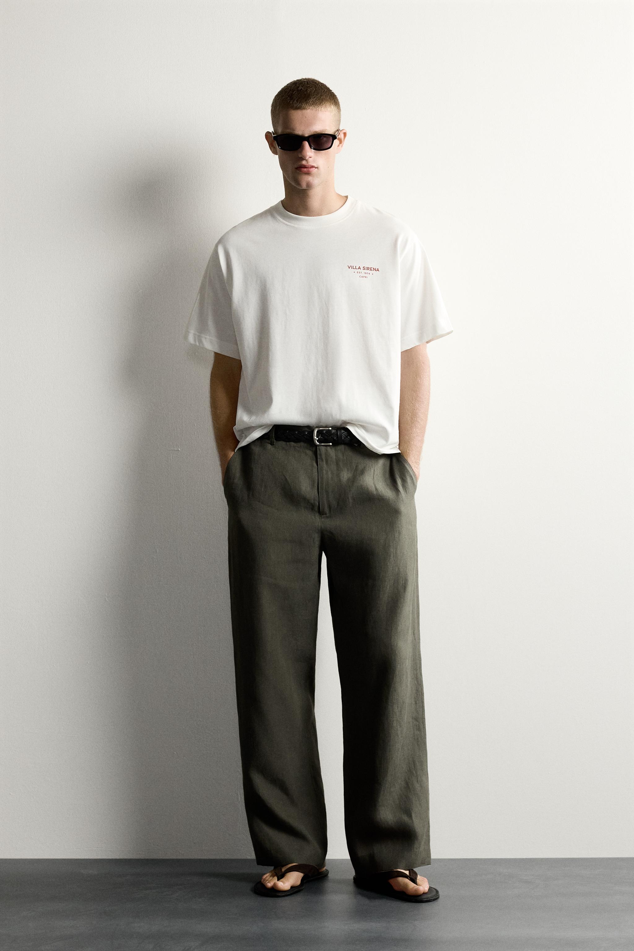 RELAXED FIT CONTRAST PRINT T-SHIRT